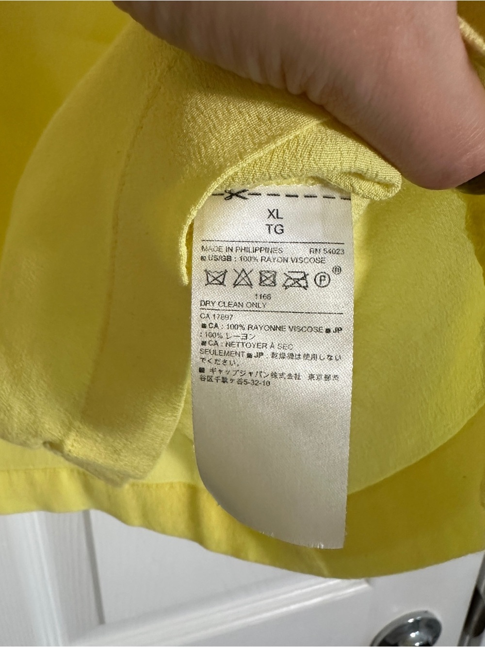 Banana Republic Yellow Short-Sleeve Button-Down Shirt - Picture 5 of 5